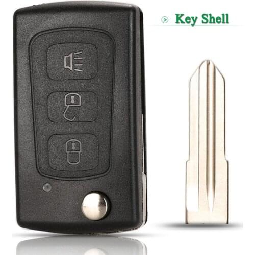 Bilchave 3 Buttons Remote Car Key Shell Fob For Great Wall Haval Hover H3 H5 With Uncut Blade Key Case Replacement