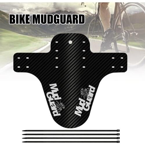 Mountain Bike Mudguard High Strength PP6 Easy to Install Colorful Wearable Anti Corrosion Front Rear Mudguards with Ties