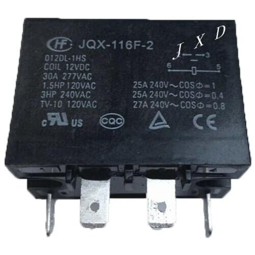 HOT NEW air conditioner The refrigerator 12V relay JQX-116F-2-012DL-1HS JQX-116F 2 012DL 1HS JQX-116F2012DL1HS 30A 4PIN