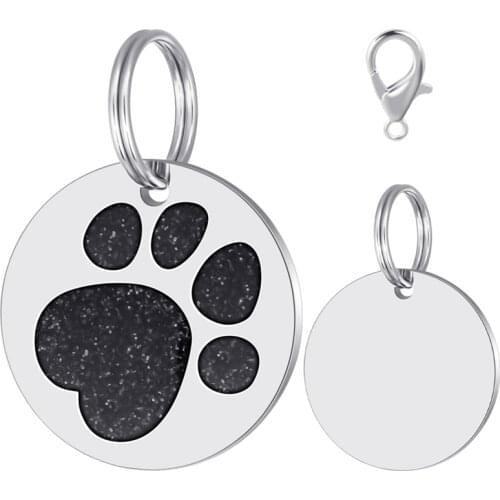 Free Engraved Pet Dog ID Tag Personalized Cat Puppy ID Tag Pet Dog Collar Accessories Custom Dogs Anti-lost Name Tags Pendant
