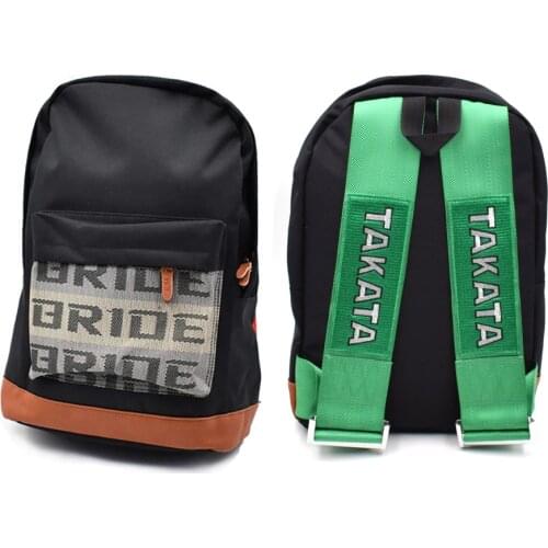 JDM japan Style Bride Racing Fabric Strap Style School Backpack Car Canvas Backpack Bride Bag Racing Souvenirs