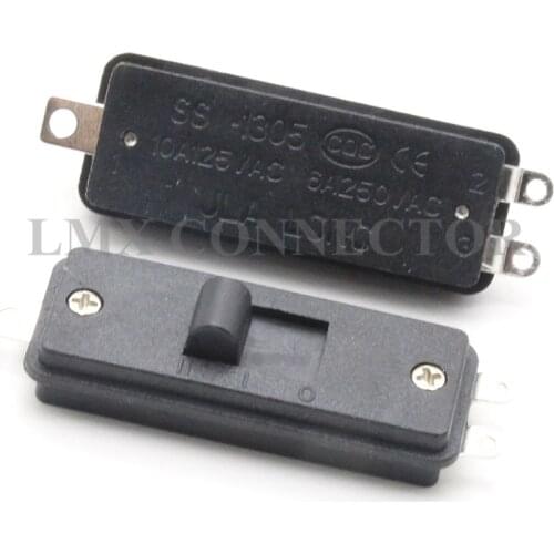 10PCS Transform Switch Push Button 3P Toggle Switch Philips Hair Dryer Switch Connector SS-1305 Hair Dryer Button Switch