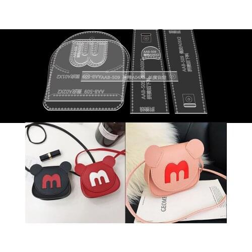 Handmade Leather Cartoon Shoulder Bag Messenger Bag Version Type Drawing Diy Leather Art Tool Version Type Paper Acrylic