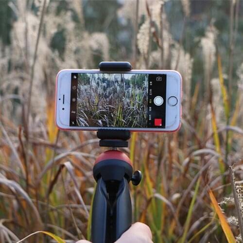 Mini Tripod Tabletop Smartphone Mount Clip Holder Stand w Ballhead for iPhone X/8/7 Plus Huawei Xiaomi DSLRs Gopro 3 4 Hero 5