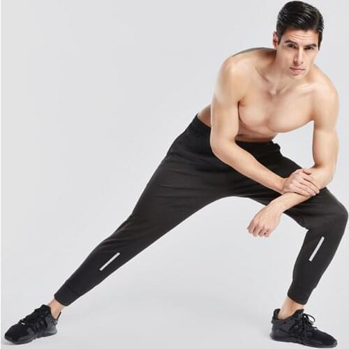 Vansydical Men Running Pants Jogging Trousers Fitness Sport Pants Men Workout Leggings Gym Breathable Running Training Pants