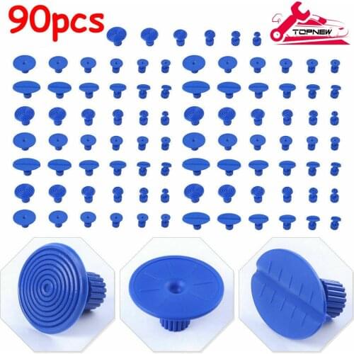90pcs Paintless Dent Removal Puller Tabs Dent Repairs Tools Set Aluminium Glue Pulling Tabs Auto Body Kits
