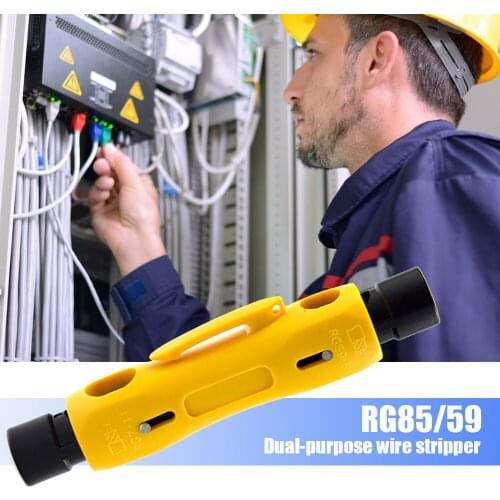 RG85/59 Coaxial Cable Wire Cutter Stripper Crimping Pliers Electrical Hand Tools Cutter Stripping Machine Pliers Tool