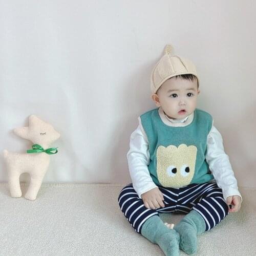 2020 Autumn Winter New Baby Vest Wear Cartoon Printed Toddler Vest Baby Boy Winter Clothes