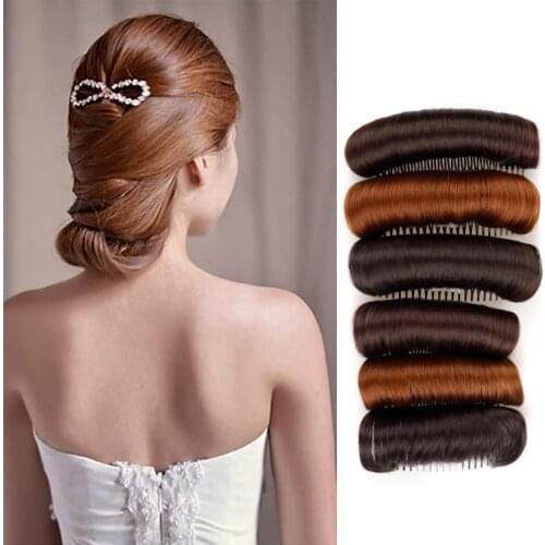Wig Cushion Stable Comfortable High Temperature Fiber Insert Comb Invisible Fluffy Hair Pad Hair Bands for Female