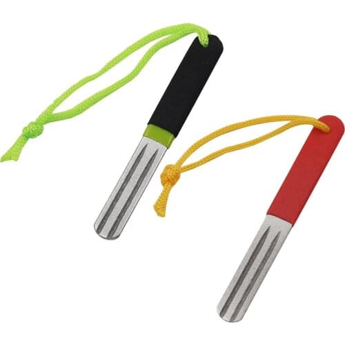 Fishing Hook Sharpener File Portable Outdoor Fishing Tackle Lightweight Frosted Stone Grinder Angling Tool Accessories