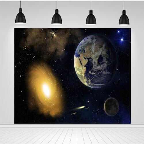 Scopiso Cosmic Space Glitter Planet Props Background Wall Posters Scene Photography Newborn Photographic Backdrop Photo Studio