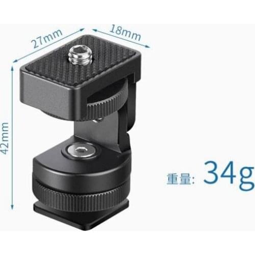 Hot Shoe Tripod Head Mount For SLR Camera Fill Light Mobile Phone Bracket