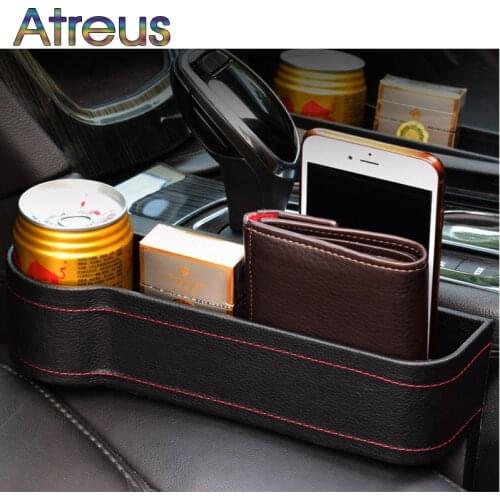 Universal Car Seat Crevice Gap Storage Box Pocket Organizer for Volkswagen Polo 6r 9n T5 T4 golf 4 5 7 mk4 caddy Tiguan 2017 mk2