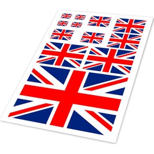 Britain Auto Decal World Cup British National Flag Car Sticker Phone Helmet Sticker Vinyl Decorative Motorcycle Styling