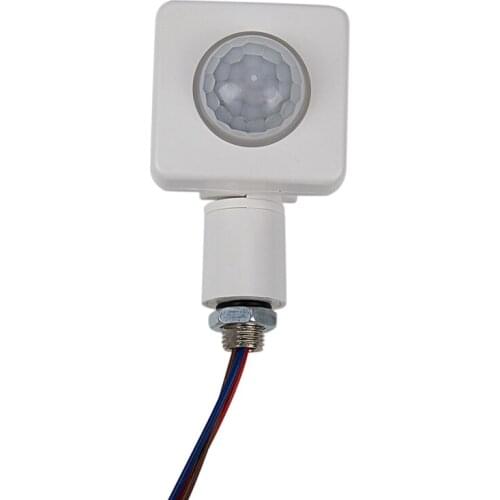 High Quality Automatic PIR 85-265V Security PIR Infrared Motion Sensor Detector Wall LED Light Outdoor 160 Degrees 10M White