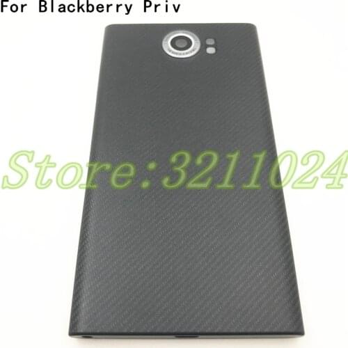 Top Quality For Blackberry Priv Battery Cover Back Rear Door Housing Case Battery Cover Shell With Side Buttons+Camera Lens+NFC