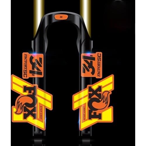 2020-fox34 float factory front fork stickers mountain bike bicycle front fork stickers waterproof bicycle stickers