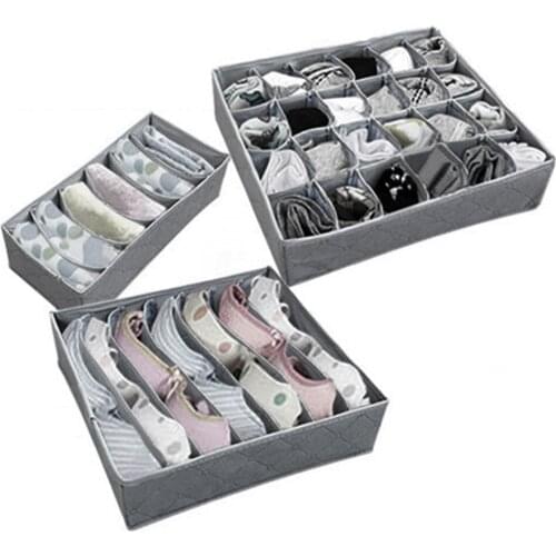 3pcs/set Bra Underwear Organizer Thicken Compartment Divider for Socks Ties