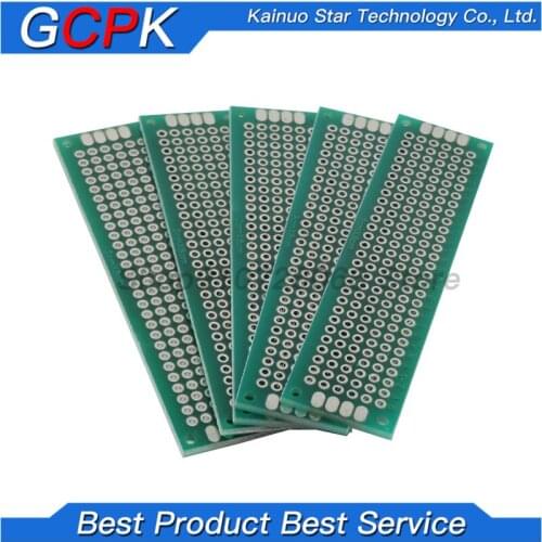 5pcs 2x8cm 2*8 Double Side Prototype PCB diy Universal Printed Circuit Board
