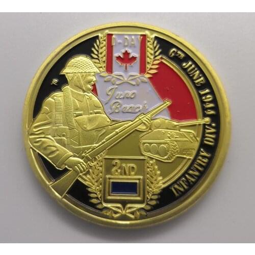 6.6.1944 D-Day 50th Northumbrian Infantry Gold Beach Coins Juno 2nd Infantry Division Military Challenge Commemorative Gifts