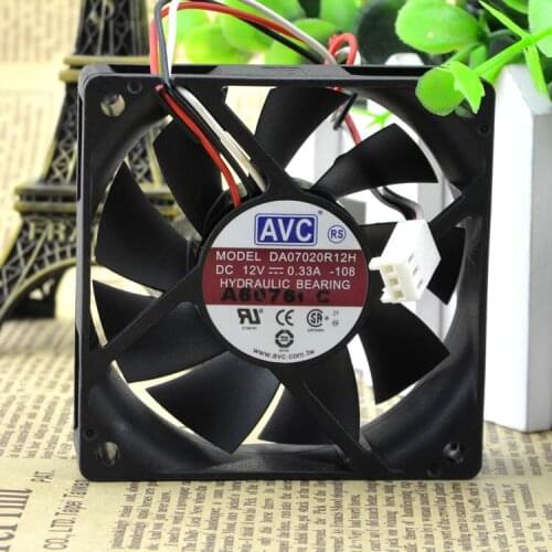 AVC DA07020R12H 12V 0.33A server cooling fan 7020 70x70x20mm 7cm
