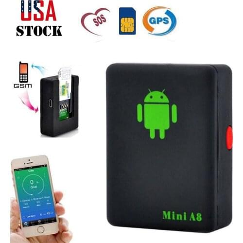 Car Tracker Mini A8 Car Tracker GPS Locator Anti-Lost Tracking Voice Control Recording Locator Monitor for Car Kids