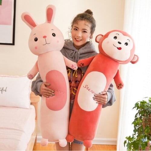 Kid 70cm Sleeping Cylinder Long Pillow Doll Plush Toy Boys And Girls Cartoon Animal Shape Pillow Doll To Accompany Plush Dolls