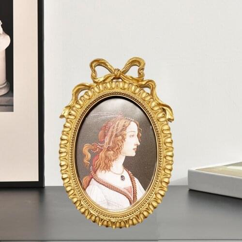 Retro Gold Relief Photo Frame Ornaments European Baroque Antique Photo Frame Wall-mounted Photo Frame