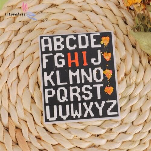InLoveArts English Alphabet Letters Metal Cutting Dies for DIY Scrapbooking Paper Cards Making Decorative Craft 2020 New Die Cut