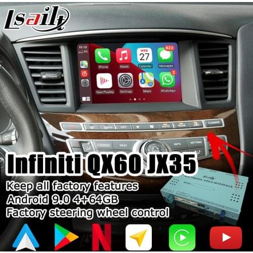 Android / carplay interface box for Infiniti QX60 Pathfinder R62 2017 video interface box with GPS navigation waze by lsailt