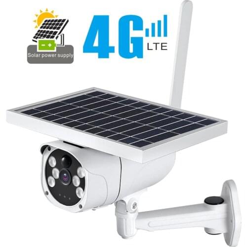 4G Solar camera 1080P Color Night Vision Solar Rechargeable Battery Powered 4G SIM card CCTV IP Camera Outdoor SD DVR NVR DIY