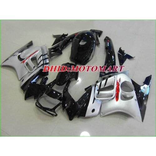 ABS Fairing kit for HONDA CBR600F3 95 96 CBR600 F3 CBR 600F3 1995 1996 CBR 600 Silver gloss black Fairings set+7gifts HM02