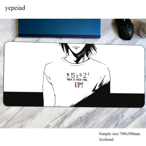 Death Note mouse pad present gaming mousepad anime 800x300x4mm office notbook desk mat gel padmouse games pc gamer mats