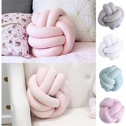 Creative Soft Knot Cushion Knotted Ball Pillow Home Sofa Office Decor Pillow