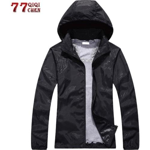 Ultra-Light Skin Quick Dry Jackets Men Summer Spring Sunscreen Coats Anti UV Protection Waterproof Windbreaker Jackets Outerwear