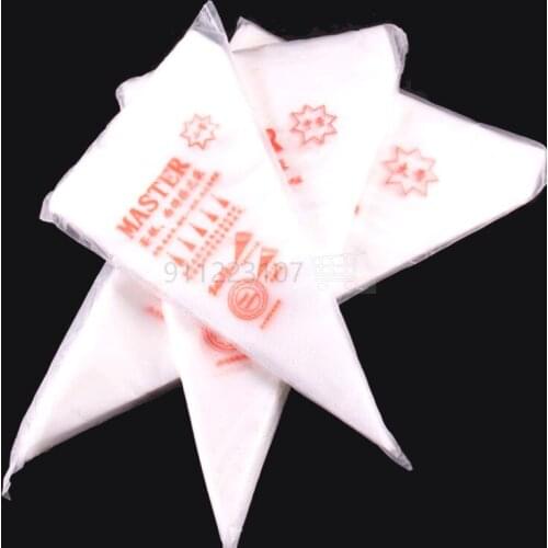New 100Pcs/Pack Small Size Disposable Piping Bag Icing Fondant Cake Cream Decorating Pastry Tip Tool