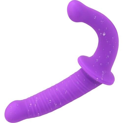Anal Plug Long Dildo Penis Strap-on Dildo Flexible Double Dildos Female Masturbation Dual Penis Head Sex Toys for Lesbian