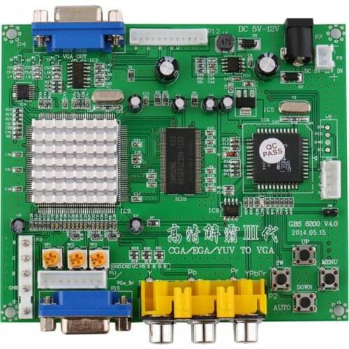 For Arcade Game RGB CGA EGA YUV to VGA HD Video Converter Board HD9800 GBS8200