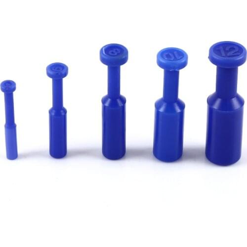 10PCS Blue Nylon Pneumatic Blanking Plug Hose Tube Push Fit Connector Air Line 4/6/8/10/12MM
