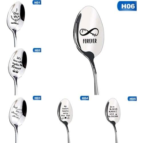 Birthday Gift For Girlfriend Boyfriend Small Love Gift Letter Long Spoon Always Love Party Favor Valentines Day Gift Present