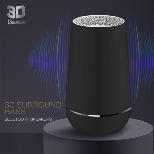 Portable Bluetooth Speaker Hands free Speaker 3D Bass Speaker with Call Function TWS Wireless Speaker for Android/IOS/Windows