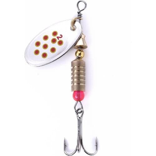 1pcs Metal Spinner spoon Fishing Lures 6.3cm/5g artificial Wobblers Sequins CrankBaits for Bass Trout pike rotating Fish tackle