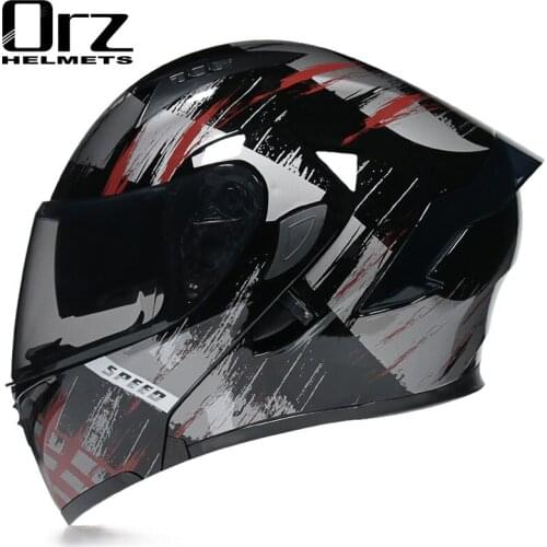 Professional Racing Safe Helmet Modular Dual Lens Motorcycle Helmet Full Face Casco Capacete Casque Moto Men Women DOT