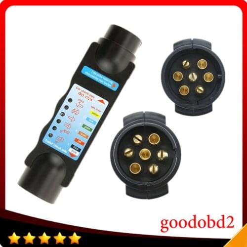 Professional Diagnostic Tool Vehicle 7Pin car Trailer Cable Circuit Plug Socket Tester towing vehicles and trailers caravans