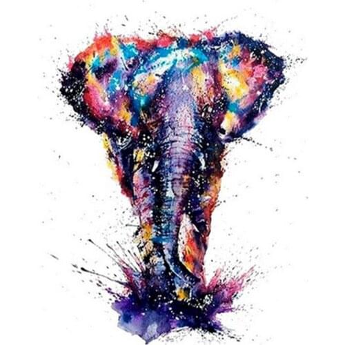 Frame Colorful Way Elephant Animals Abstract Painting Diy Digital Painting By Number Wall Art Picture For Home Decor 40x50cm Art