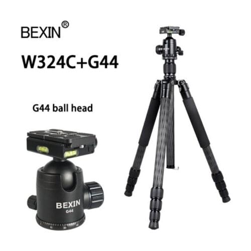 W324C carbon fiber tripod camera stand mount profession tripod stable shooting camera tripod for video point dslr camera