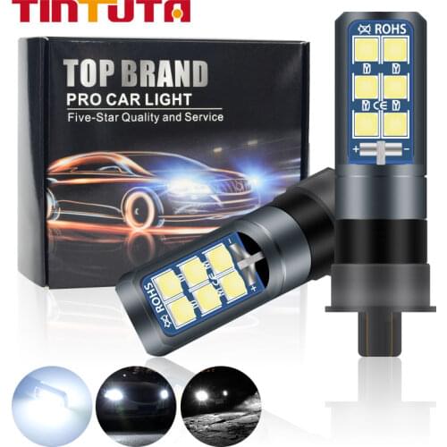 2PCS CANBUS PW24W PWY24W LED Bulbs White 3030 LED 12SMD Turn Signal Light For Audi BMW Volvo DRL Daytime Lights Waterproof