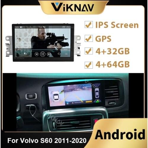 Tesla style8.8 inch car stereo for-Volvo S60 V60 2011-2020 car radio multimedia player GPS DVD player 2 din Android autoradio