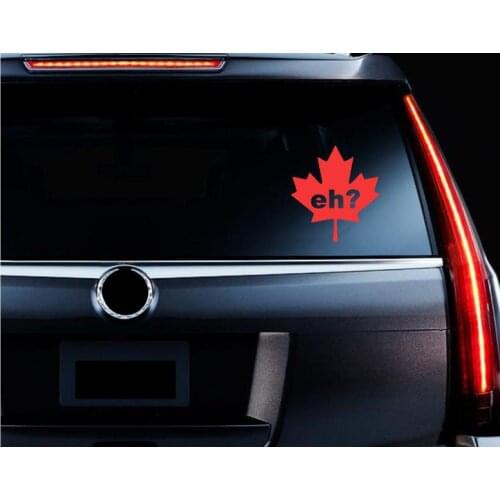 Eh Vinyl Decal by OFFAIRCUSTOMS (Any Colour Matte Finish Eh Vinyl Decal Canada Maple Leaf Bumper Window decal )