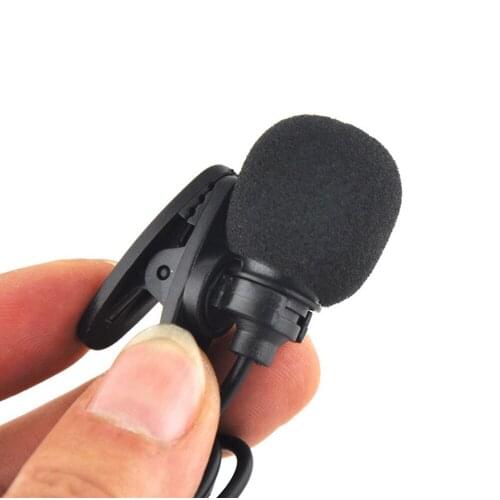 External Clip-on Lapel Microphone 3.5mm Jack Highly Sensitive Phone MIC Handsfree Wired Condenser Mic for Teaching Speeching